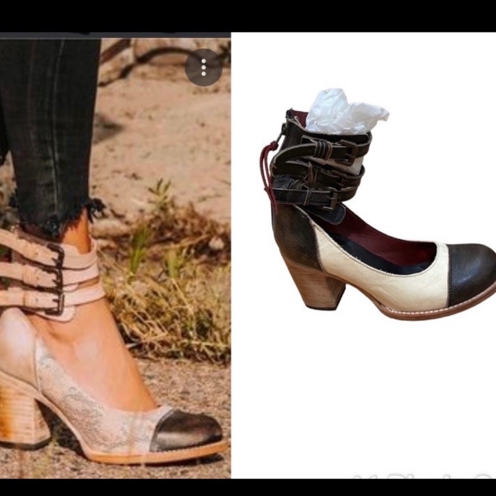 Freebird by Steven Bonnie Rarebird Brown and White Size 9